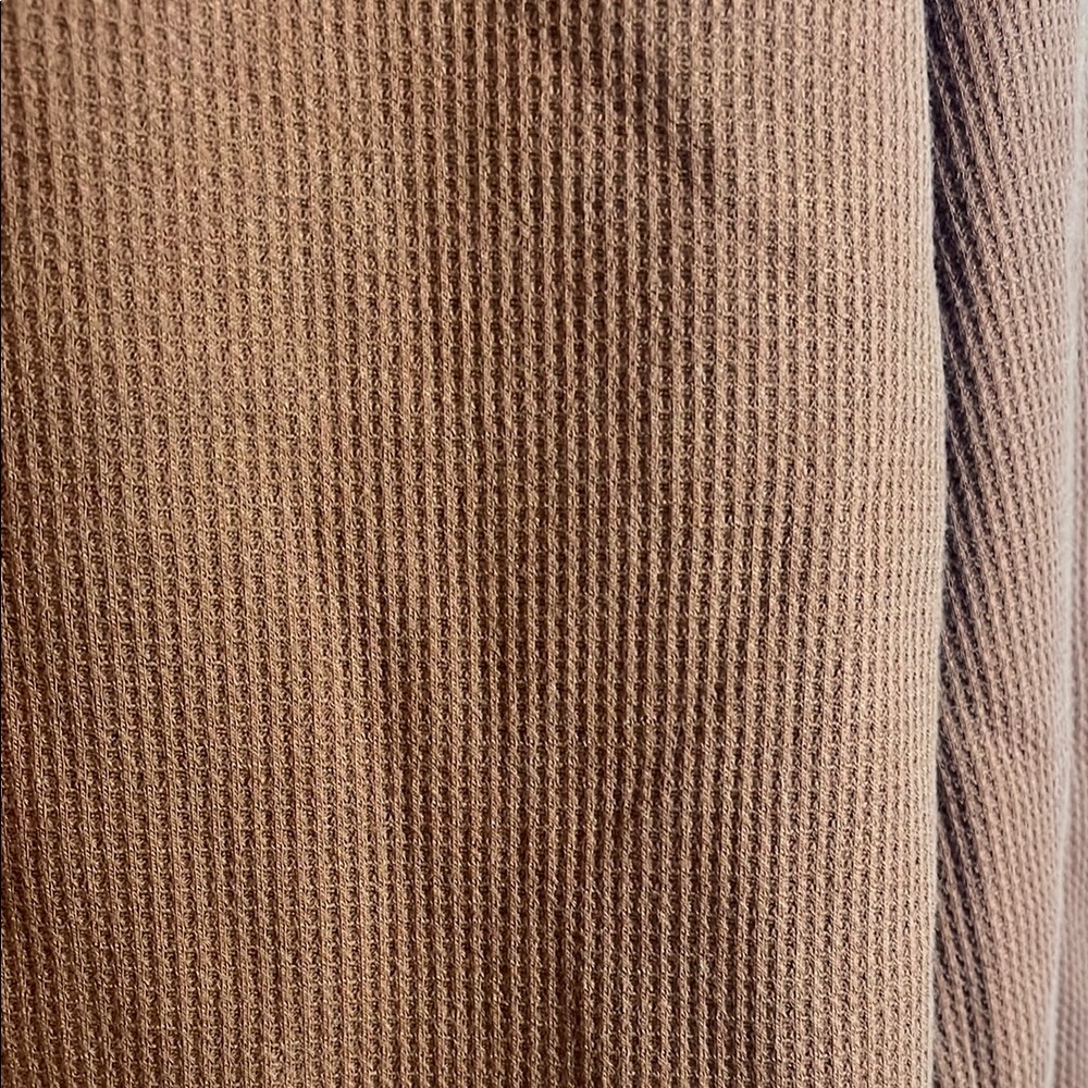 Eddie Bauer Men’s Rust Orange Long  Sleeve 1/4 Button Crewneck Sweater - Picture 6 of 6